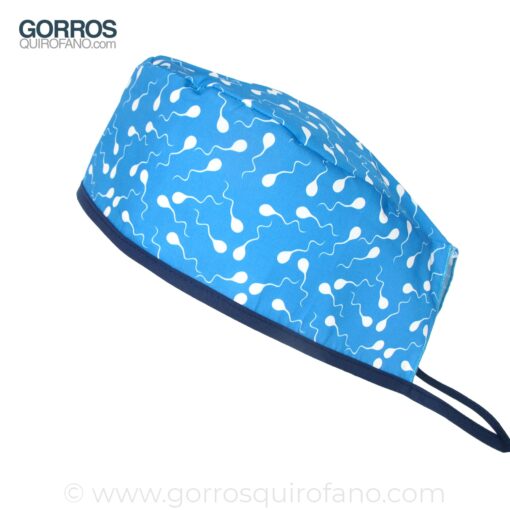 Gorros Quirofano 718 Espermatozoides Azul