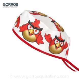 Gorros Quirofano Angry Rojo