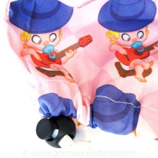 Gorros maternidad matronas bebes guitarra rosas - 317