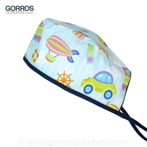 Gorros Quirofano Infantiles Coches - 794