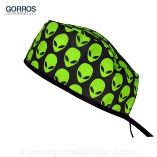 Gorros Quirofano Aliens Verdes - 806