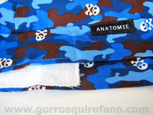 Gorros ANATOMIE BANDANA 019 Camuflaje Azul Calaveras