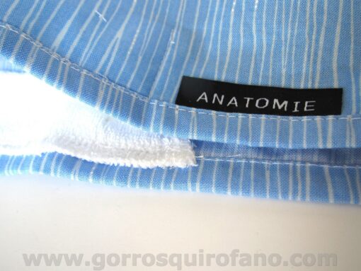 Gorros Quirofano ANATOMIE Cinta Sudor Lineas Azules Discretos - ANA055