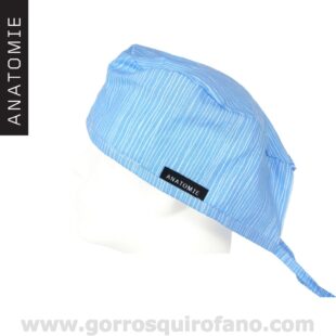 Gorros Quirofano ANATOMIE Lineas Azules Discretos - ANA055