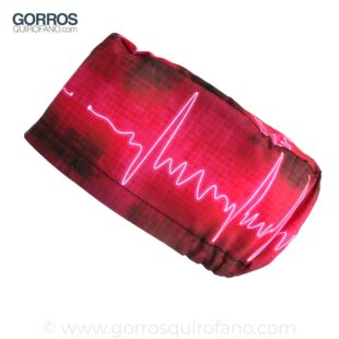 Gorros Quirofano Mujer Tela Electrocardiograma - 354