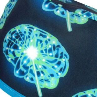 Gorros Neurocirujanos Cerebros Azul y Verde Electrico - 840a