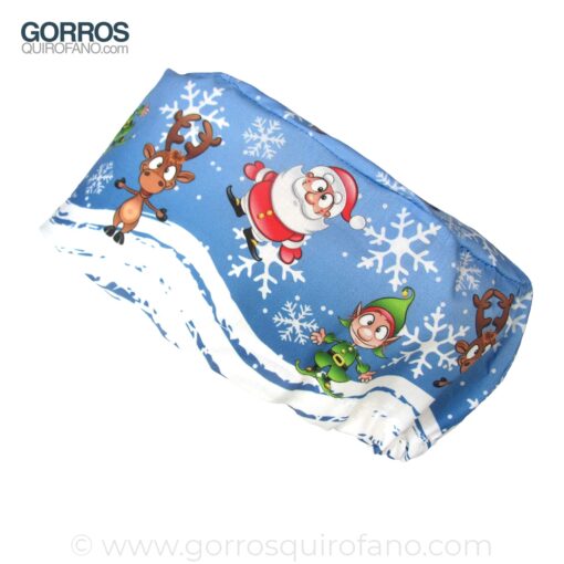 Gorros Quirofano Pelo Largo Navidad Papa Noel Santa Claus - 383