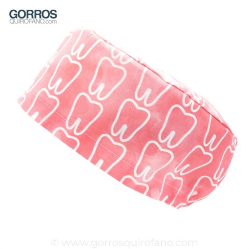 Gorros Quirofano Muelas Dentistas Coral Acuarela - 384