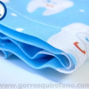 Detalle Gorros Quirofano Azul Celeste Muelas Divertidas - 410c