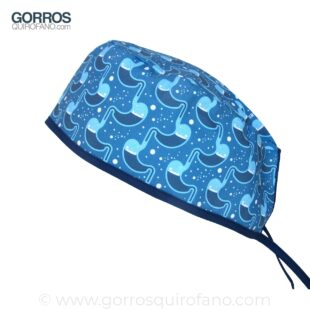 Gorros Quirofano Azules Estómagos unidos - 879