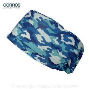 Gorros Quirofano Exclusivos Azules Camuflaje - 416
