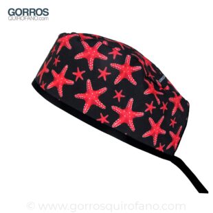 Gorros Quirofano Negros Estrella Mar Coral - 886