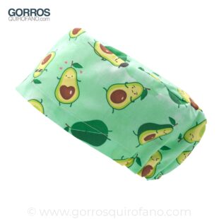 Gorros Quirofano Aguacates Divertidos Verde Acuarela - 441
