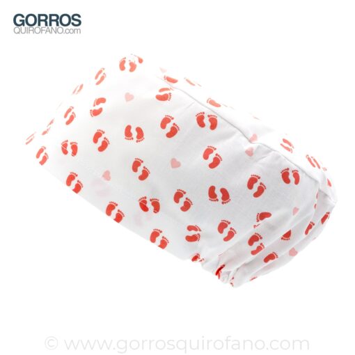 Gorros Quirofano Coral Pies Bebé - 449