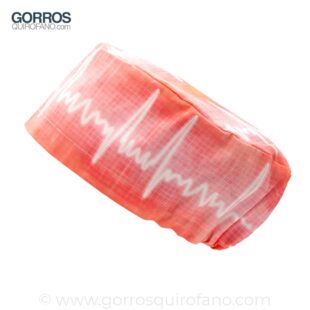 Gorros Quirofano Electrocardiograma Coral - 460