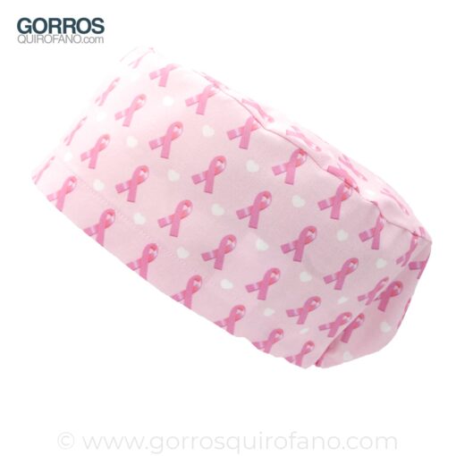 Gorros quirofano rosa claro Lazo Cáncer - 470