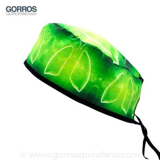Gorros quirófano Pulmones Neón Verde - 929