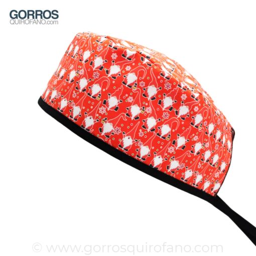 Gorros quirófano rojos Santa Claus - 954