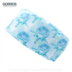 Gorros Quirófano Vértebras Azules - 1013