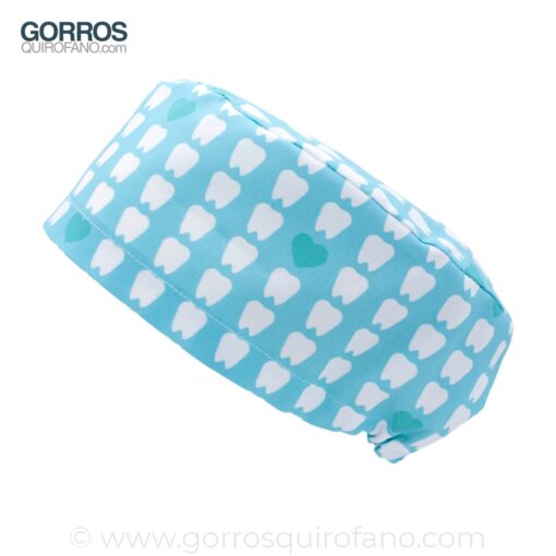 Gorros Azules Muelas Corazones - 1018