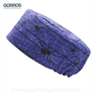 Gorros Quirófano Morados Arañas - 1027